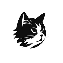 Fototapeta na wymiar Cat Silhouette Icon SVG Vector, Paw, Sleeping Cat, Cat House, LIttle Cat, Cute Cats