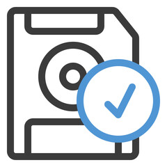 save icon in color line style