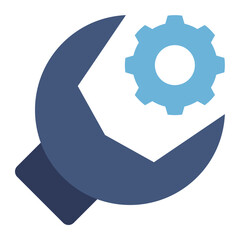 configuration icon in flat style