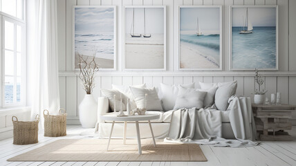 An image of a natural and eco-friendly wooden picture frame mockup, showcasing its raw and unfinished texture, against a plain earthy brown wall background, 3D mock-up, Created with AI