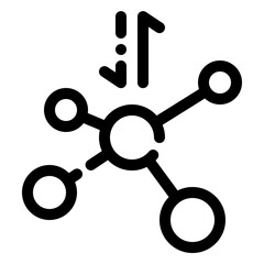 network icon in line style