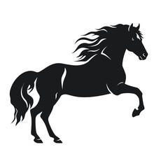 Horse silhouette, SVG isolated graphic, horses, beautiful animal