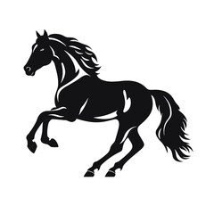 Horse silhouette, SVG isolated graphic, horses, beautiful animal