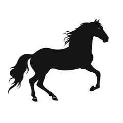 Horse silhouette, SVG isolated graphic, horses, beautiful animal