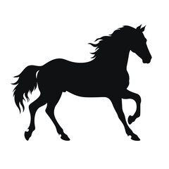 Obraz na płótnie Canvas Horse silhouette, SVG isolated graphic, horses, beautiful animal