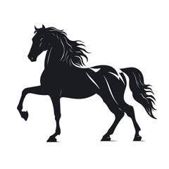 Horse silhouette, SVG isolated graphic, horses, beautiful animal