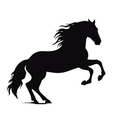 Horse silhouette, SVG isolated graphic, horses, beautiful animal