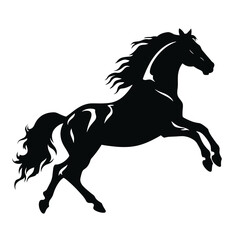 Horse silhouette, SVG isolated graphic, horses, beautiful animal