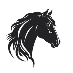 Horse silhouette, SVG isolated graphic, horses, beautiful animal