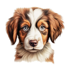 Fototapeta premium Adorable Dog Puppy illustration graphic, cute puppies, cute eyes, happy