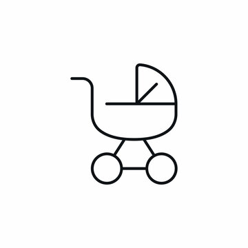 Baby Carriage Wheels Trolley icon
