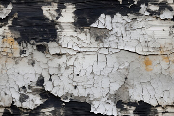 Nahtlos wiedeholendes Muster - Textur einer alten, verwitterten Holzwand in schwarz und weiß - Grunge und Vintage Stil