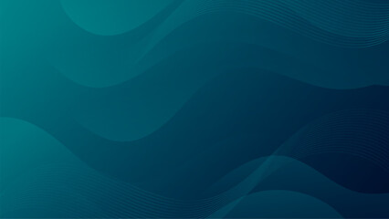 Abstract Gradient dark green liquid background. Modern background design. Dynamic Waves. Fluid shapes composition. Fit for website, banners, brochure, posters