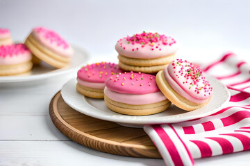 pink and white cupcakes