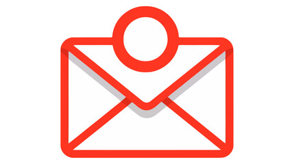 Email envelope icon vector illustration on white background