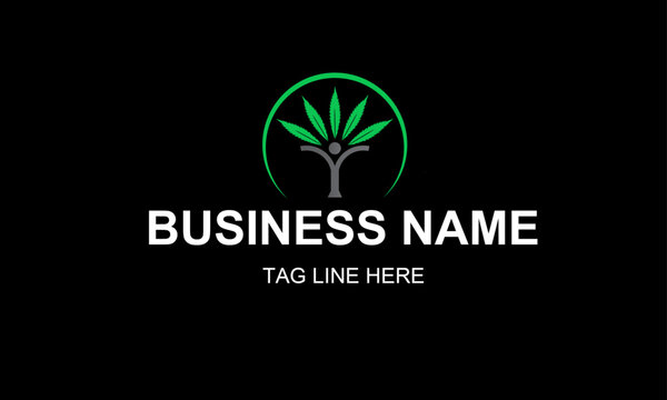 Professional cbd, and medical cannabis hemp natural logo design