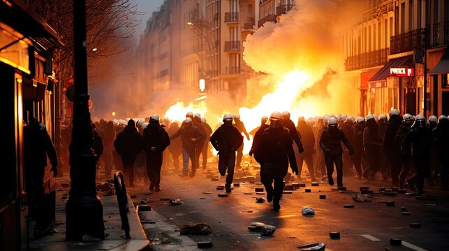 riots in france