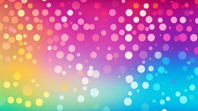 Colorful Blurred Bubbles Background