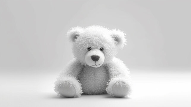 white teddy bear HD 8K wallpaper Stock Photographic Image