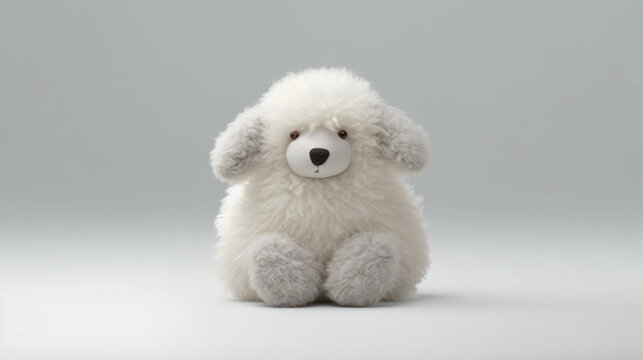 puppy with toy HD 8K wallpaper Stock Photographic Image