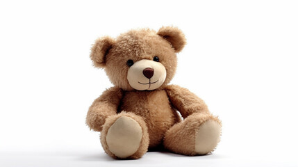 teddy bear isolated HD 8K wallpaper Stock Photographic Image