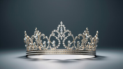 golden crown on black HD 8K wallpaper Stock Photographic Image