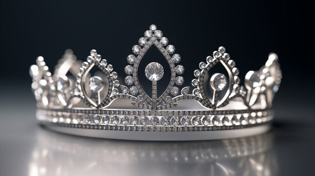 silver crown HD 8K wallpaper Stock Photographic Image