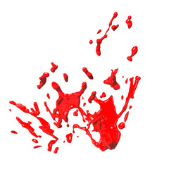 Liquid Ink Splash RED TRANSPARENT BACKGROUND Transparent PNG