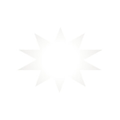 Obraz premium white 10 star icon illustration for twigs and others