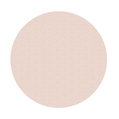 Isolated traditional empty japanese sticker with pattern Vector