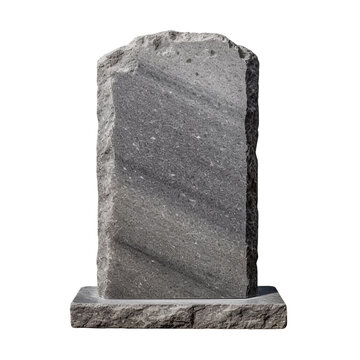 tombstone gravestone isolated on white, generative ai