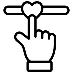 customer review icon illustration design with outline