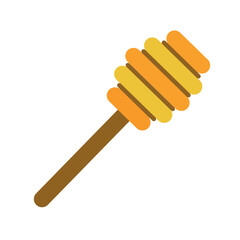 Isolated colored honey stick icon Vector