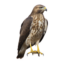 Fototapeta premium Golden eagle isolated on white PNG Transparent background