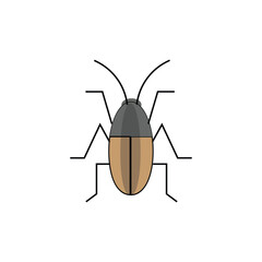 cockroach logo abstract silhouette vector