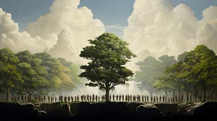Unity in Nature: Collaborative Efforts for Climate Action