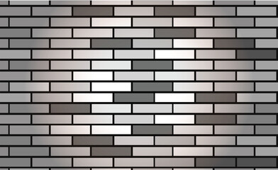 black brick wall texture seamless vector illustration