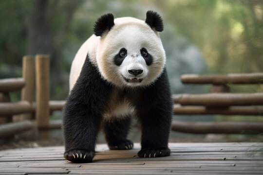 panda zoo animals AI generative