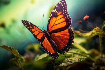 Obraz premium beautiful butterfly animal 3d rendering AI generative