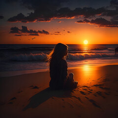 Fototapeta premium yoga on the beach