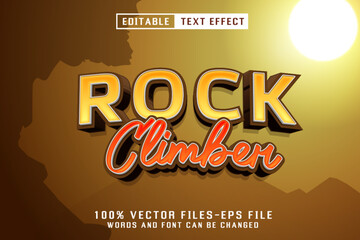 Rock Climbing Editable Text Effect