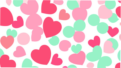 seamless pattern with hearts