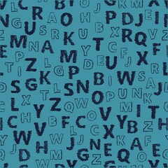 seamless pattern with letters