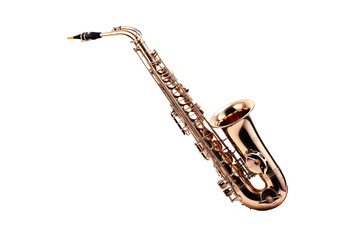 contrabass saxophone isolated on a transparent background, generative ai