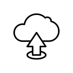 cloud upload line icon