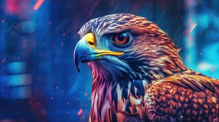 Illustration of Falcon Animal.