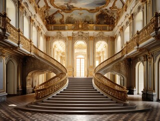 Gilded Baroque Palace - obrazy, fototapety, plakaty
