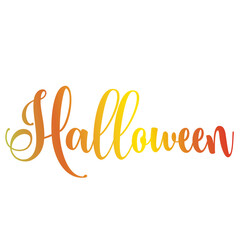 Halloween word art