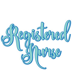 Registered nurse word art
