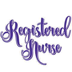 Registered nurse word art